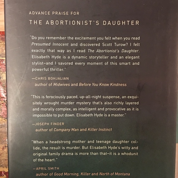 2/$18 Elisabeth Hyde The Abortionist’s Daughter Mystery Novel - Picture 5 of 7